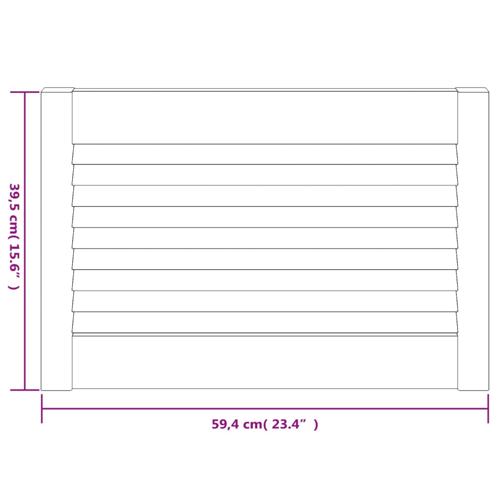 vidaXL Drzwi żaluzjowe do szafki, 2 szt., 39,5x59,4 cm, drewno sosnowe