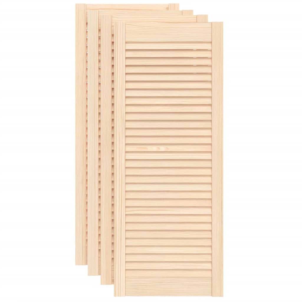 vidaXL Drzwi żaluzjowe do szafki, 4 szt., 99,3x39,4 cm, drewno sosnowe