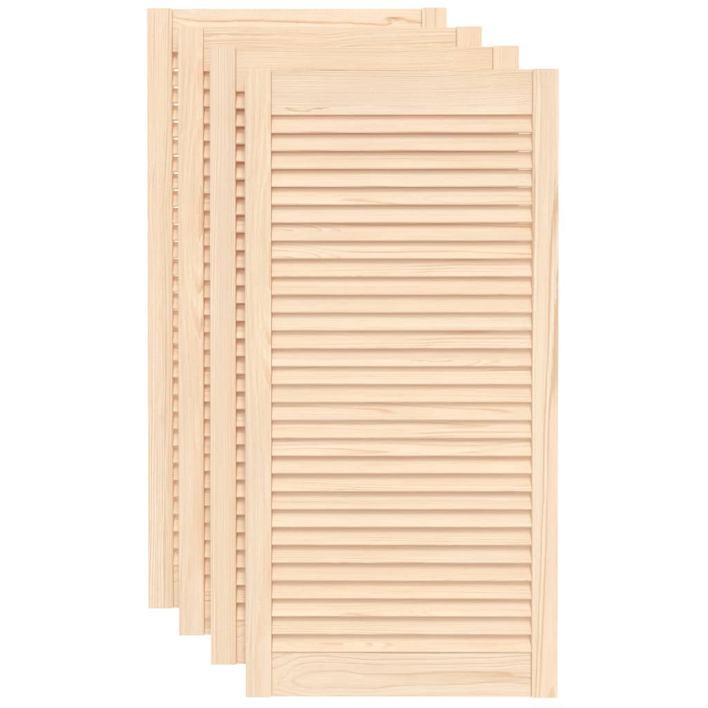 vidaXL Drzwi żaluzjowe do szafki, 4 szt., 99,3x49,4 cm, drewno sosnowe
