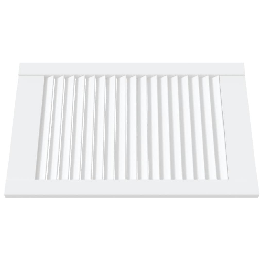 vidaXL Drzwi żaluzjowe do szafki, 4 szt., białe, 61,5x39,4 cm, sosnowe