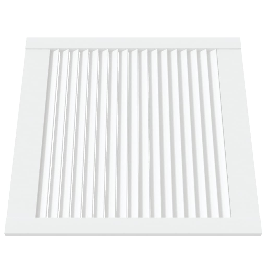 vidaXL Drzwi żaluzjowe do szafki, 4 szt., białe, 61,5x59,4 cm, sosnowe