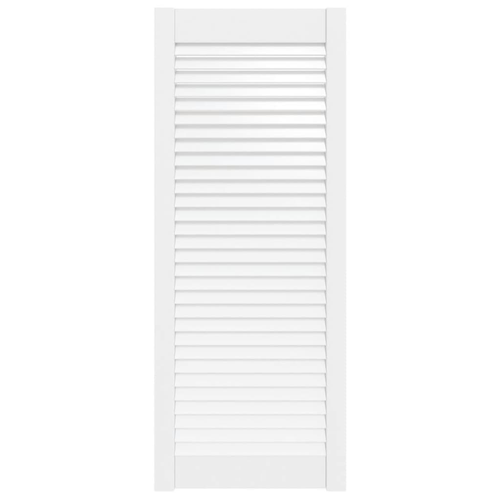 vidaXL Drzwi żaluzjowe do szafki, białe, 99,3x39,4 cm, sosnowe