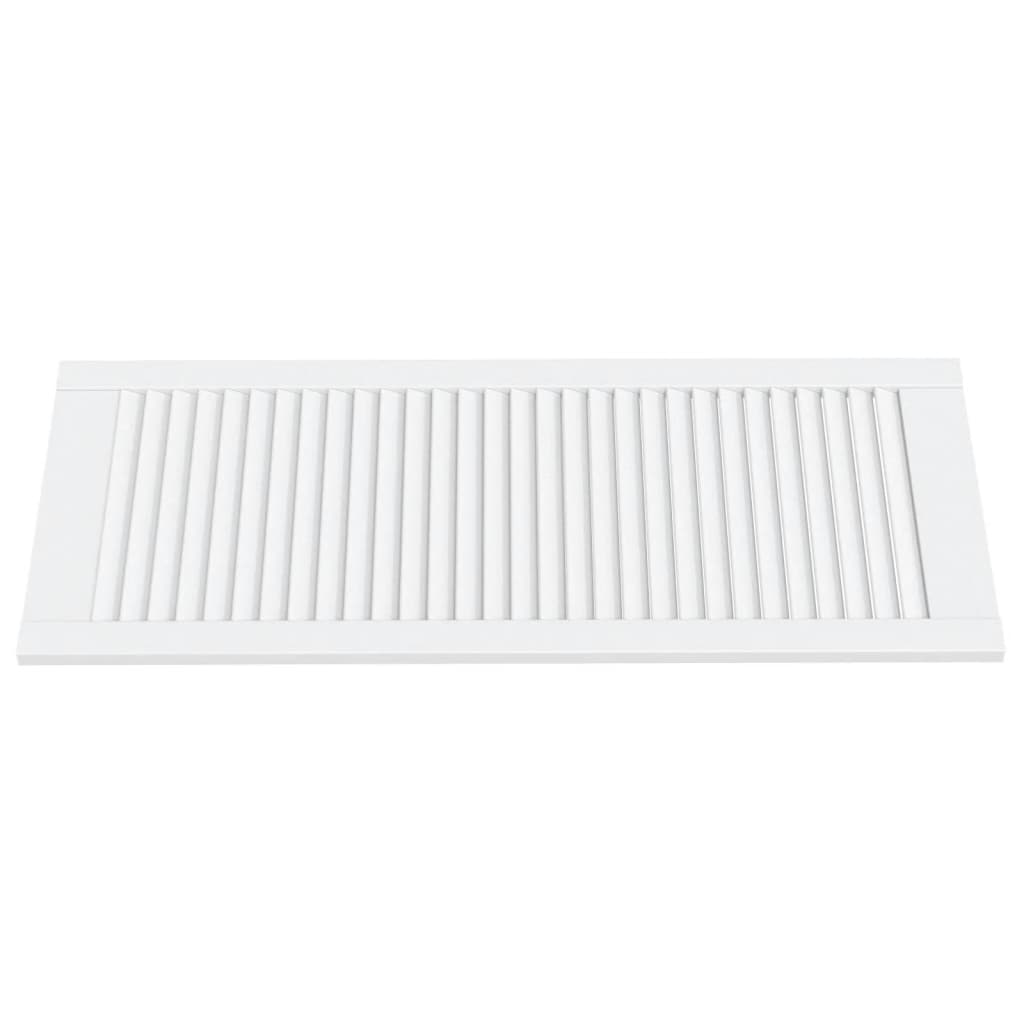 vidaXL Drzwi żaluzjowe do szafki, 2 szt., białe, 99,3x39,4 cm, sosnowe