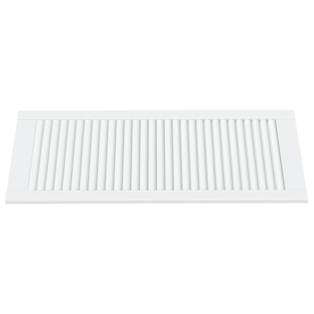 vidaXL Drzwi żaluzjowe do szafki, 4 szt., białe, 99,3x39,4 cm, sosnowe