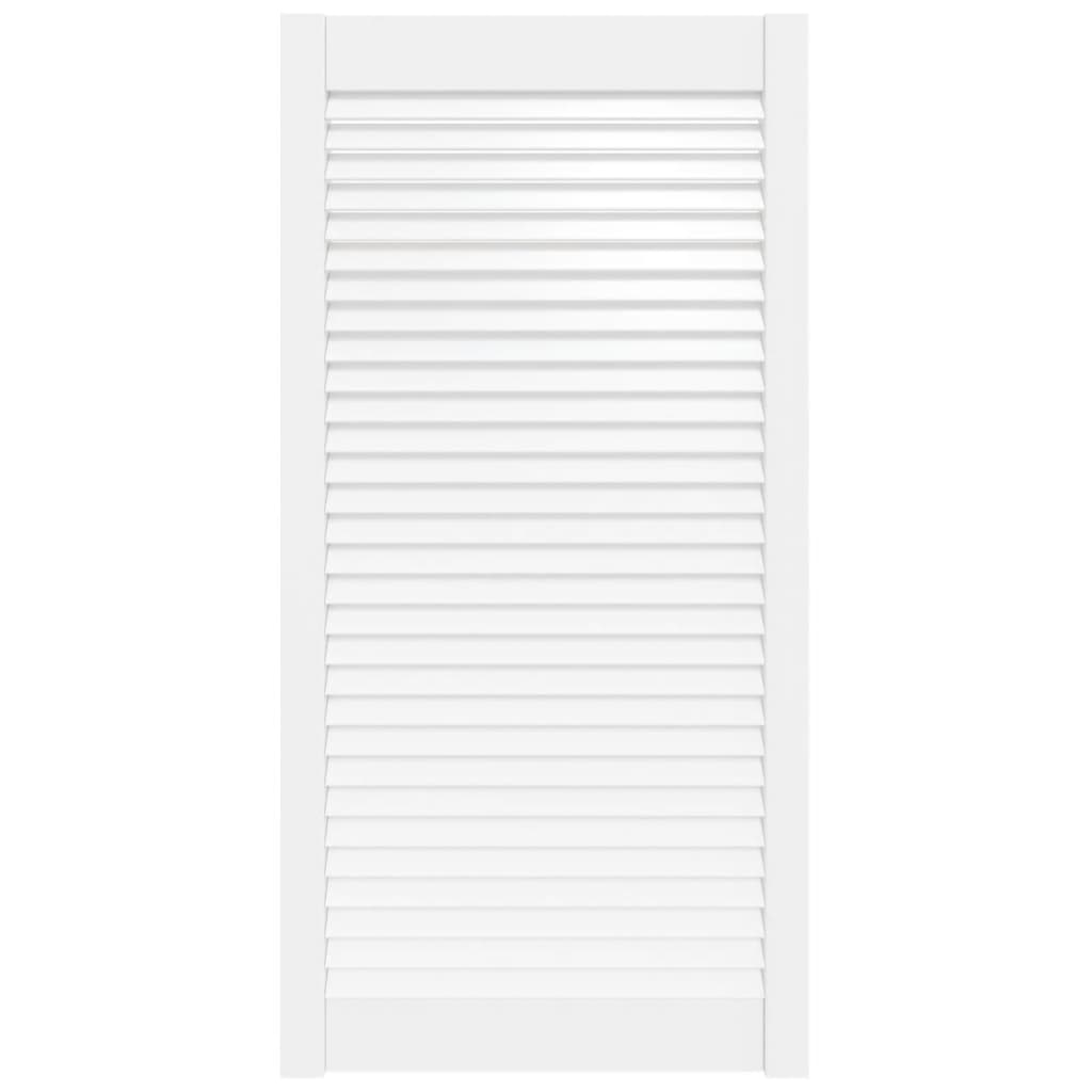 vidaXL Drzwi żaluzjowe do szafki, białe, 99,3x49,4 cm, sosnowe