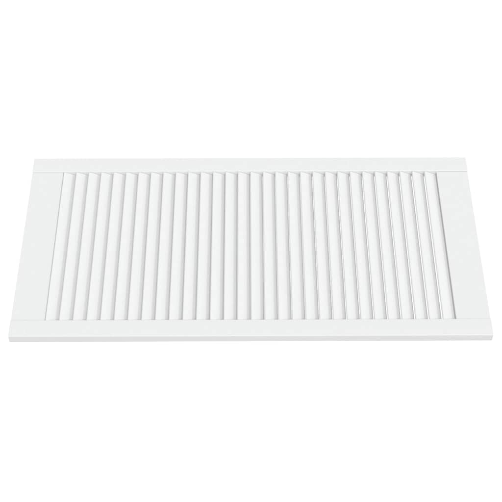 vidaXL Drzwi żaluzjowe do szafki, 2 szt., białe, 99,3x49,4 cm, sosnowe