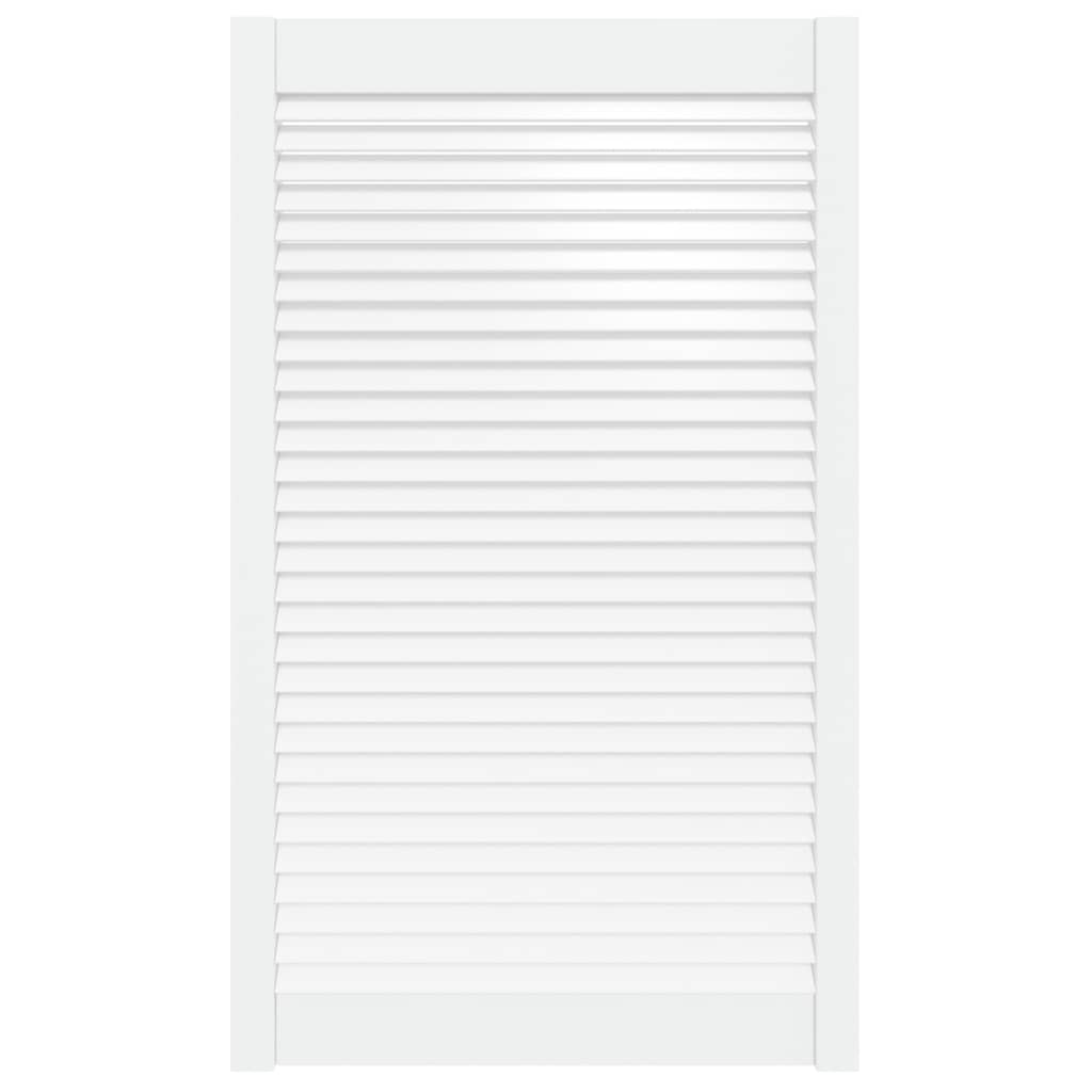 vidaXL Drzwi żaluzjowe do szafki, białe, 99,3x59,4 cm, sosnowe