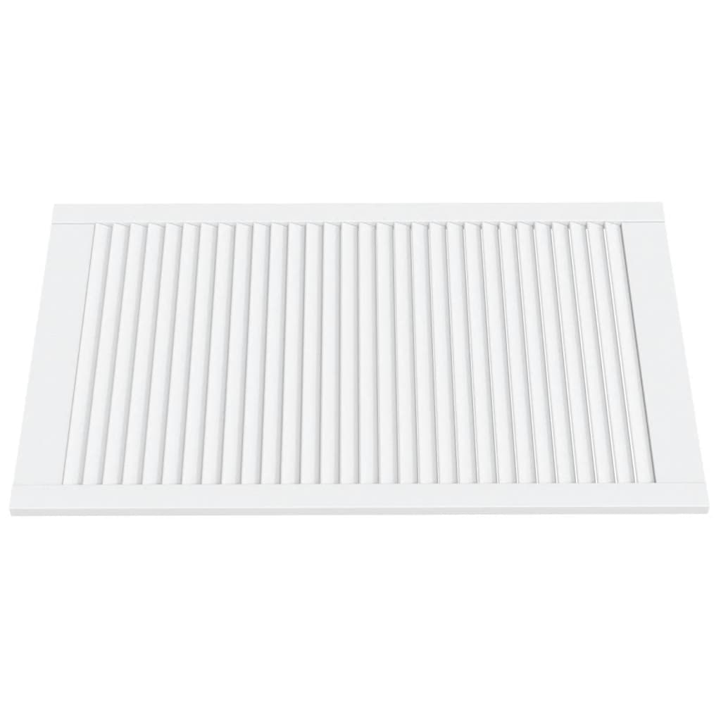 vidaXL Drzwi żaluzjowe do szafki, białe, 99,3x59,4 cm, sosnowe