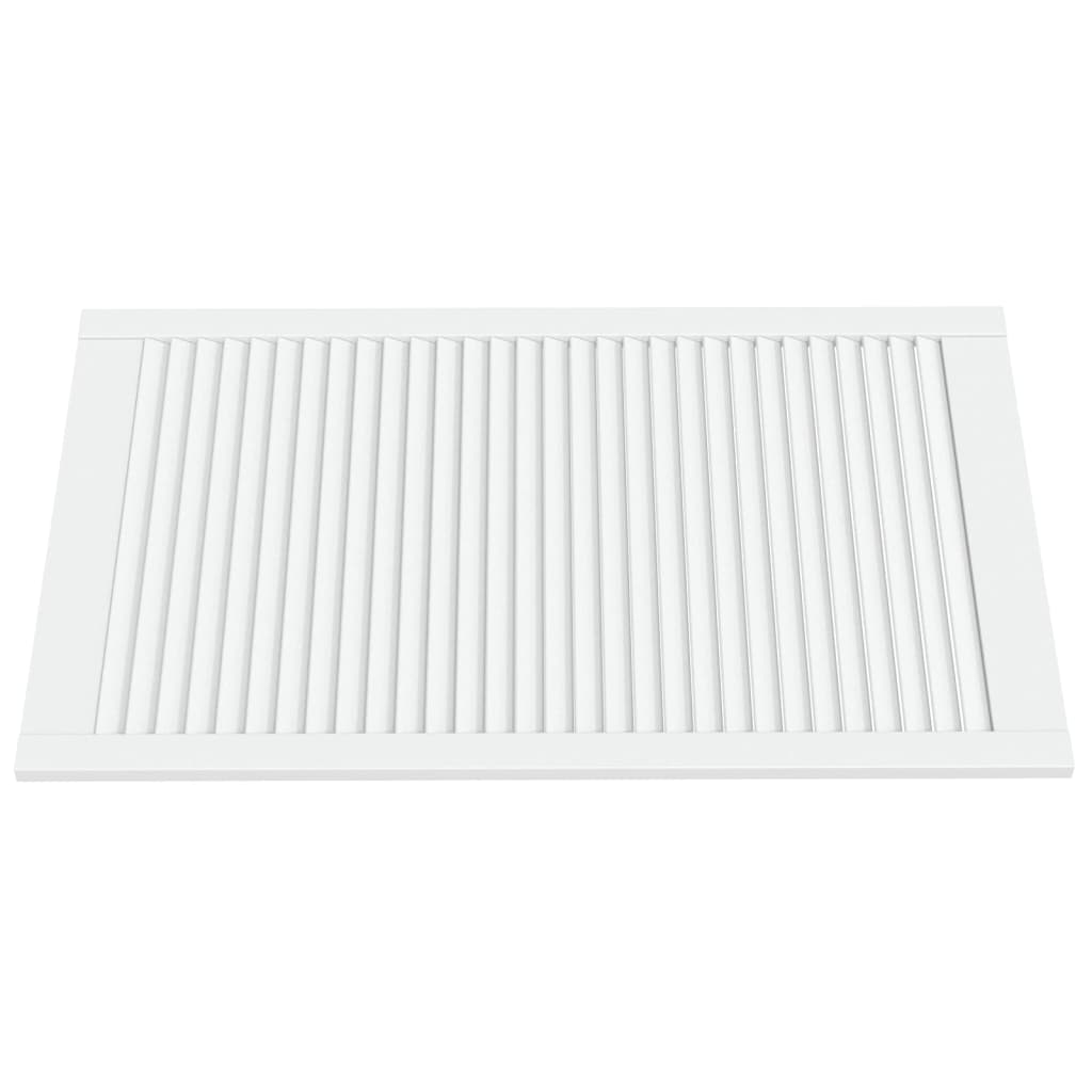 vidaXL Drzwi żaluzjowe do szafki, 2 szt., białe, 99,3x59,4 cm, sosnowe