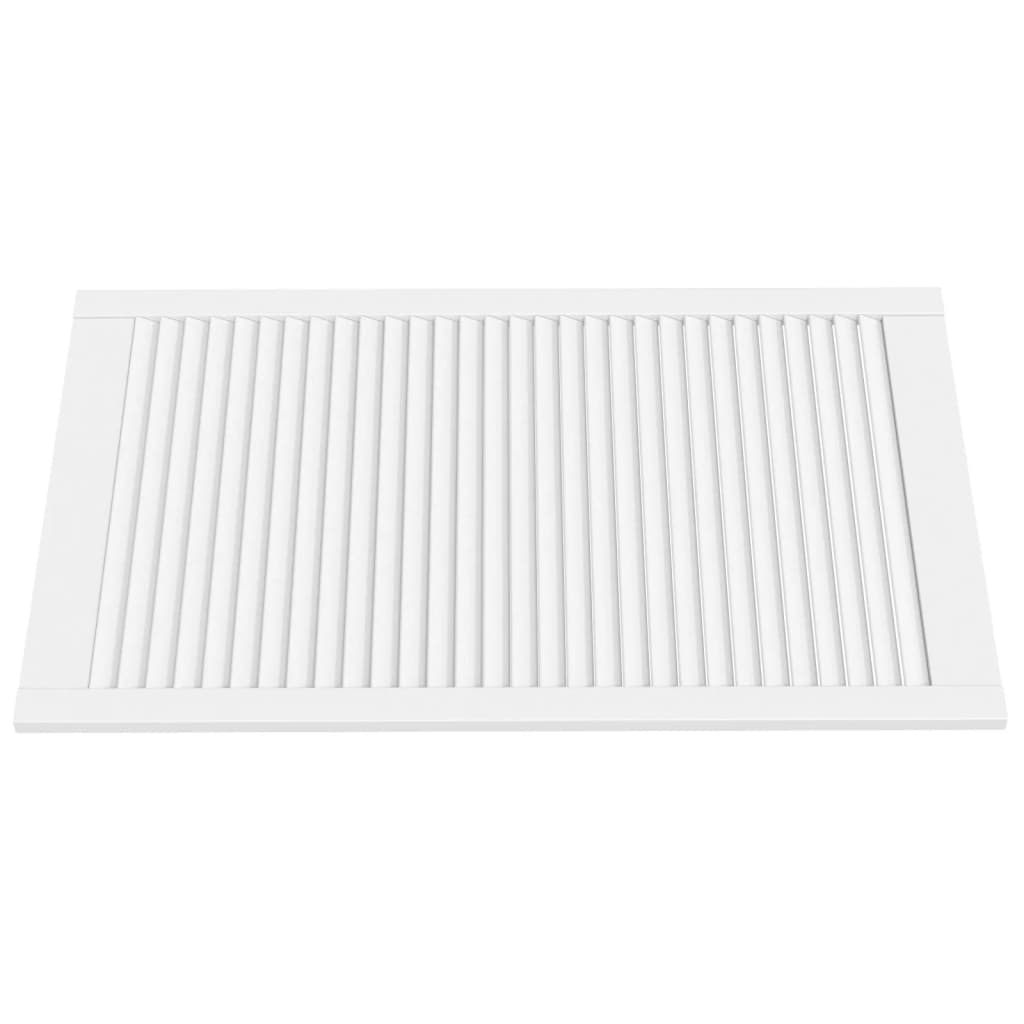 vidaXL Drzwi żaluzjowe do szafki, 4 szt., białe, 99,3x59,4 cm, sosnowe