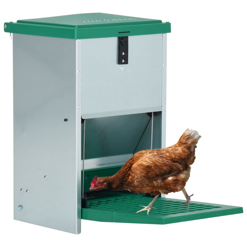 vidaXL Automatyczny karmnik dla drobiu Feedomatic z pedałem, 8 kg