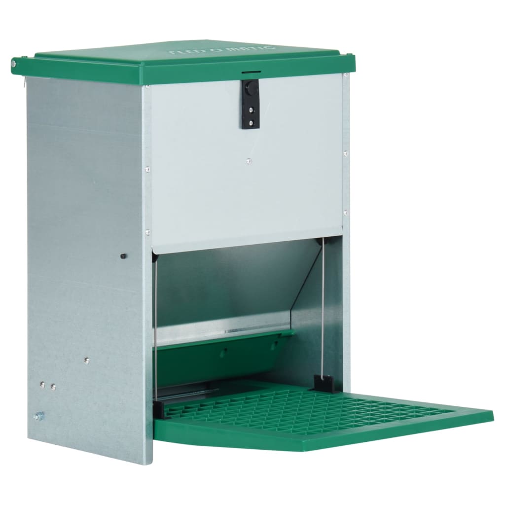 vidaXL Automatyczny karmnik dla drobiu Feedomatic z pedałem, 12 kg