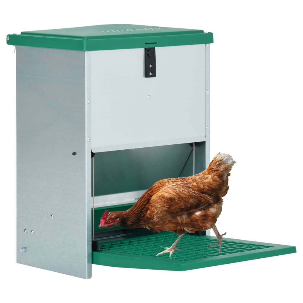 vidaXL Automatyczny karmnik dla drobiu Feedomatic z pedałem, 12 kg