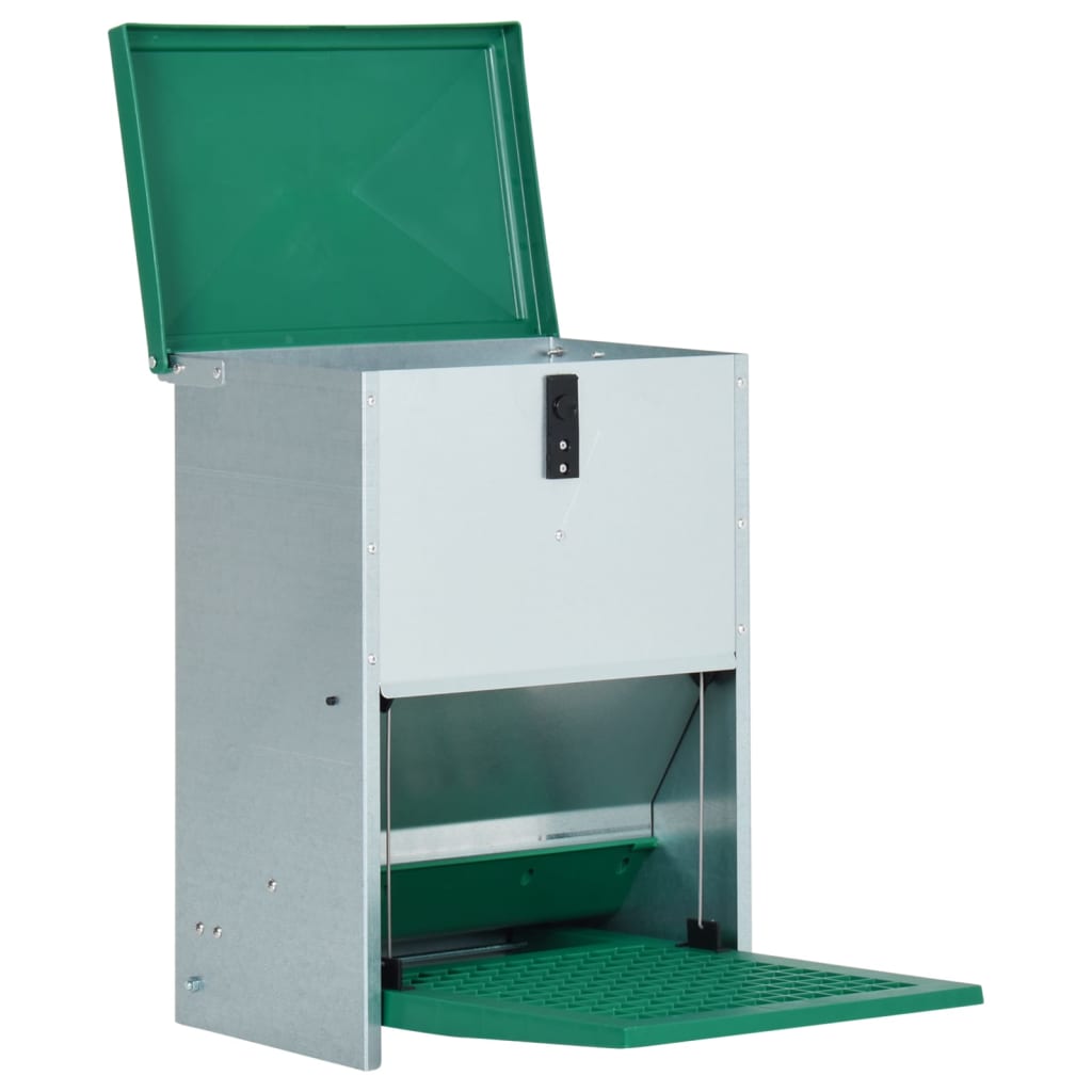 vidaXL Automatyczny karmnik dla drobiu Feedomatic z pedałem, 12 kg