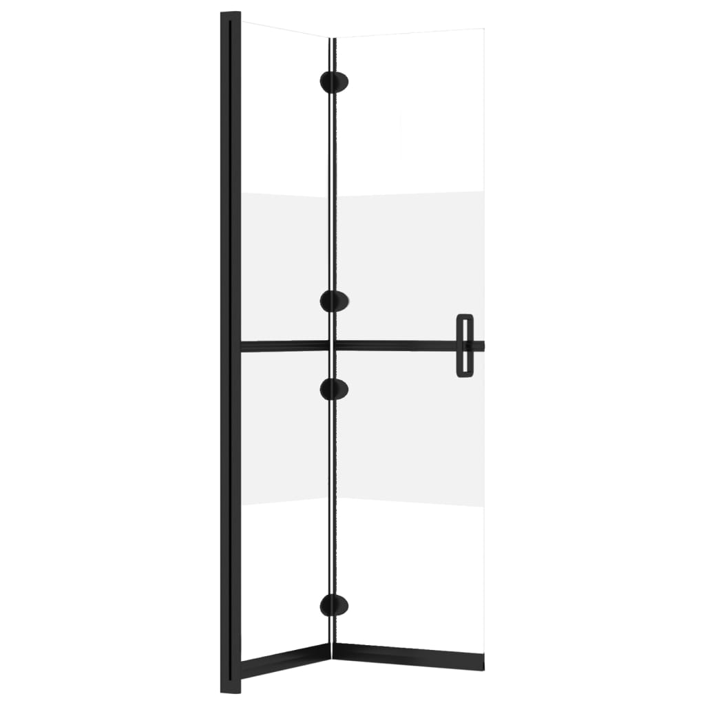 vidaXL Składana ścianka prysznicowa, pół mrożone szkło ESG, 120x190 cm