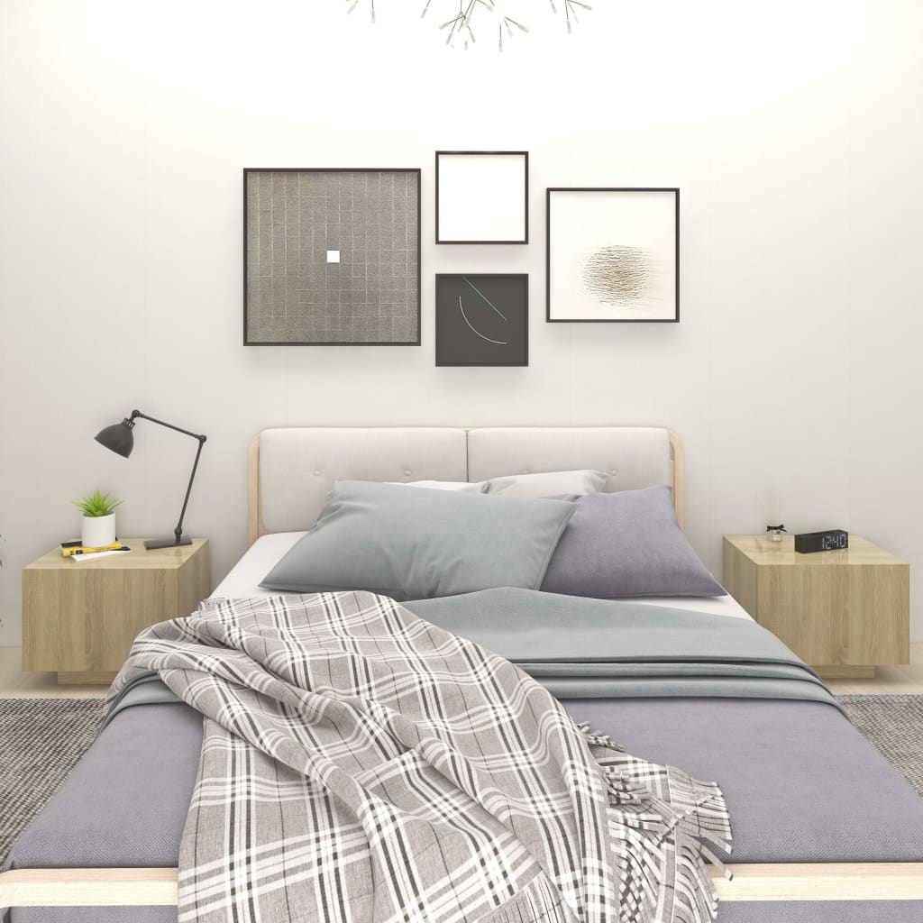 vidaXL Szafka nocna, dąb sonoma, 100x35x40 cm, płyta wiórowa