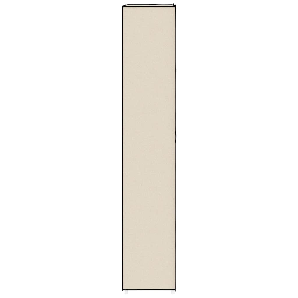 vidaXL Szafka na buty, kremowa, 60x30x166 cm, materiałowa