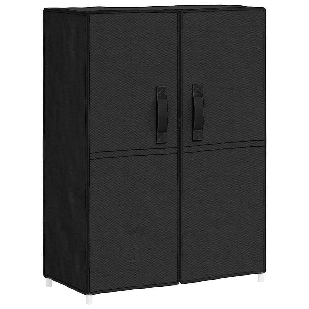 vidaXL Szafka na buty, czarna, 60x28x90 cm, materiałowa