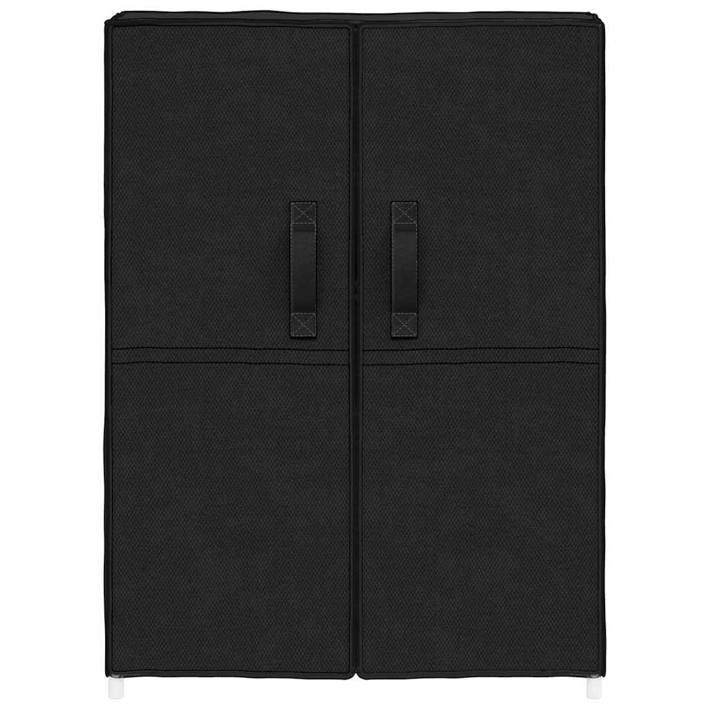 vidaXL Szafka na buty, czarna, 60x28x90 cm, materiałowa