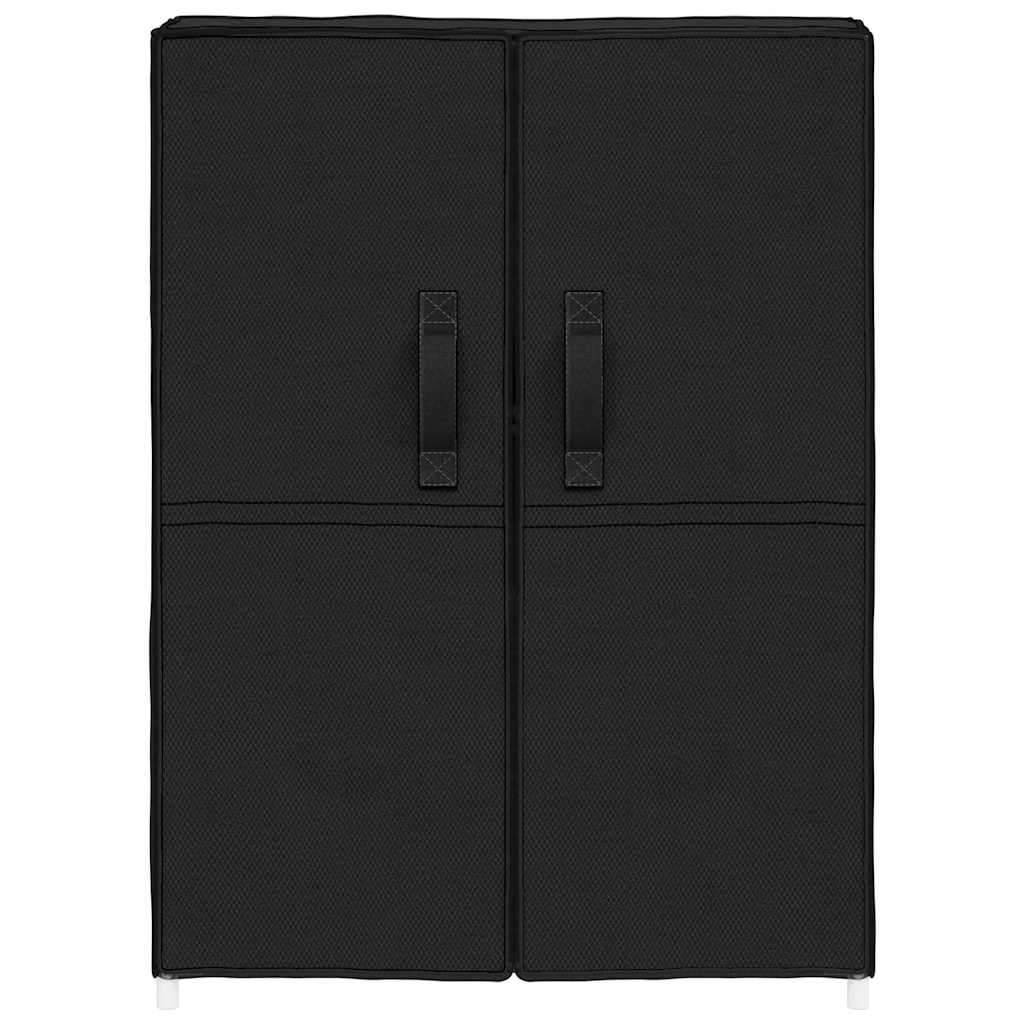 vidaXL Szafka na buty, czarna, 60x28x90 cm, materiałowa