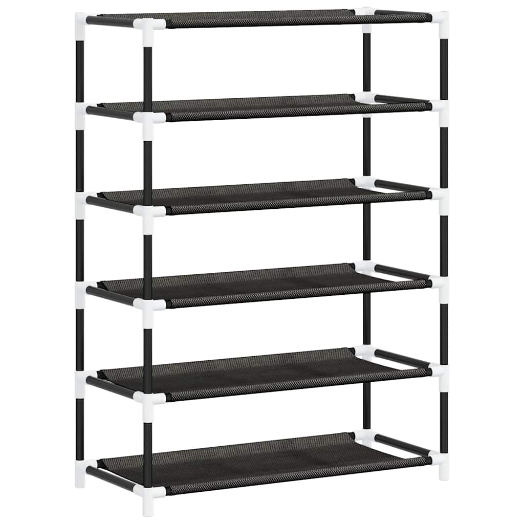 vidaXL Szafka na buty, czarna, 60x28x90 cm, materiałowa