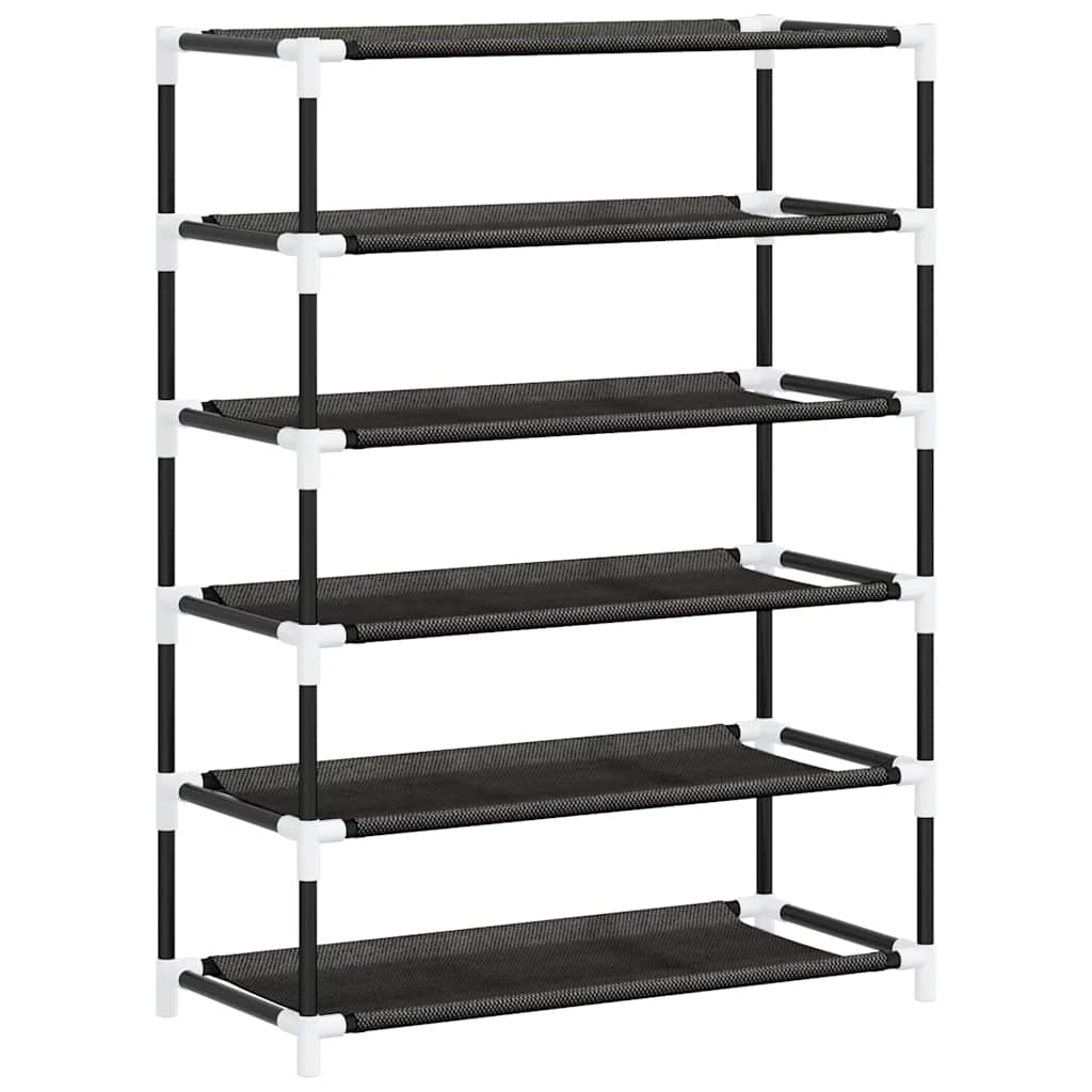 vidaXL Szafka na buty, czarna, 60x28x90 cm, materiałowa
