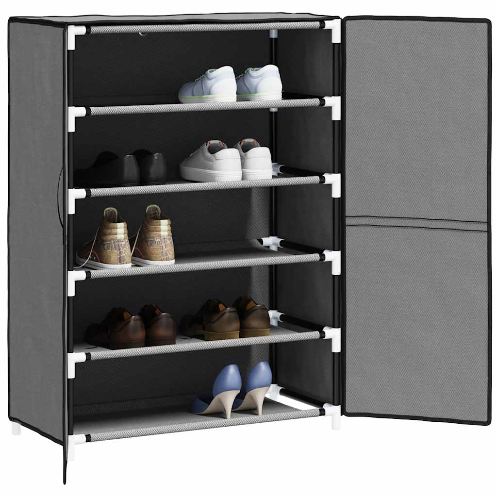 vidaXL Szafka na buty, szara, 60x28x90 cm, materiałowa