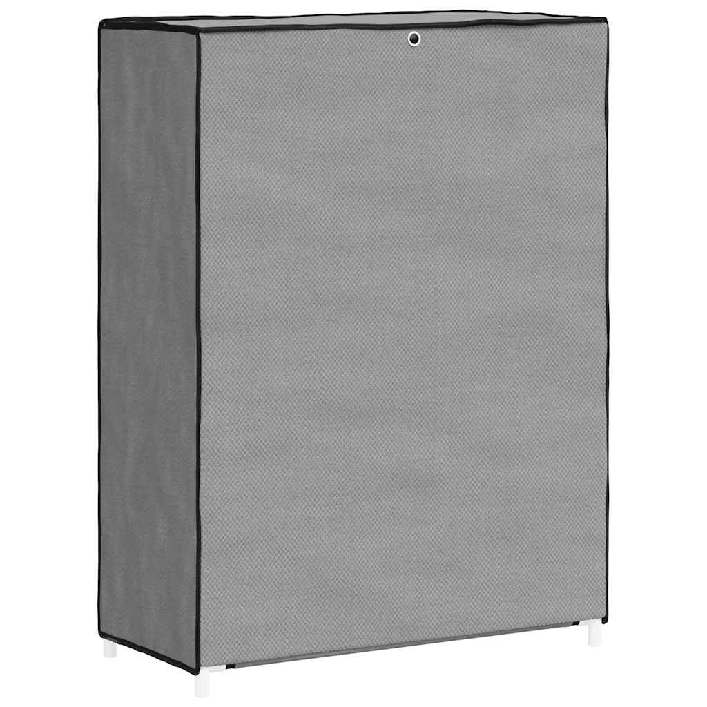 vidaXL Szafka na buty, szara, 60x28x90 cm, materiałowa