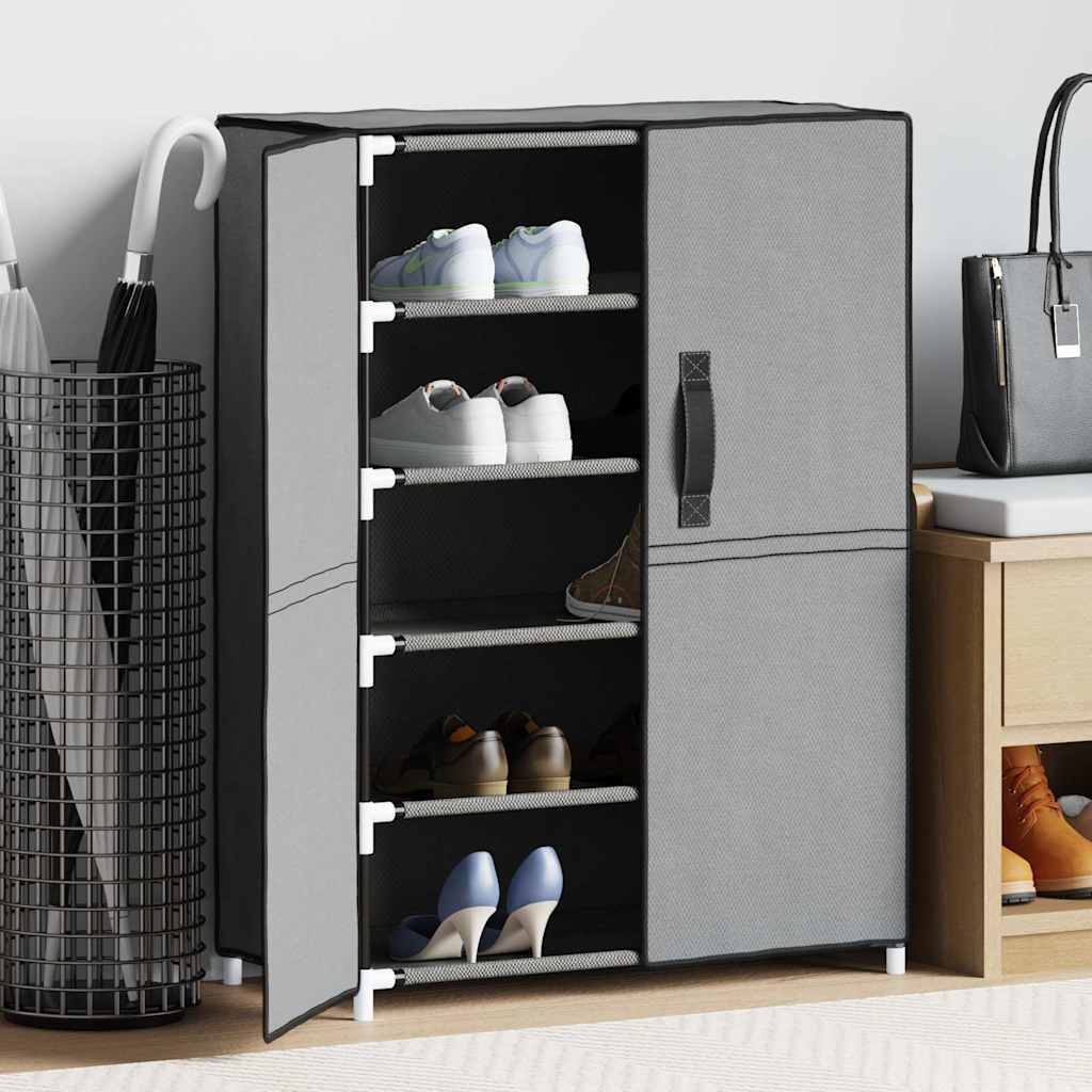 vidaXL Szafka na buty, szara, 60x28x90 cm, materiałowa