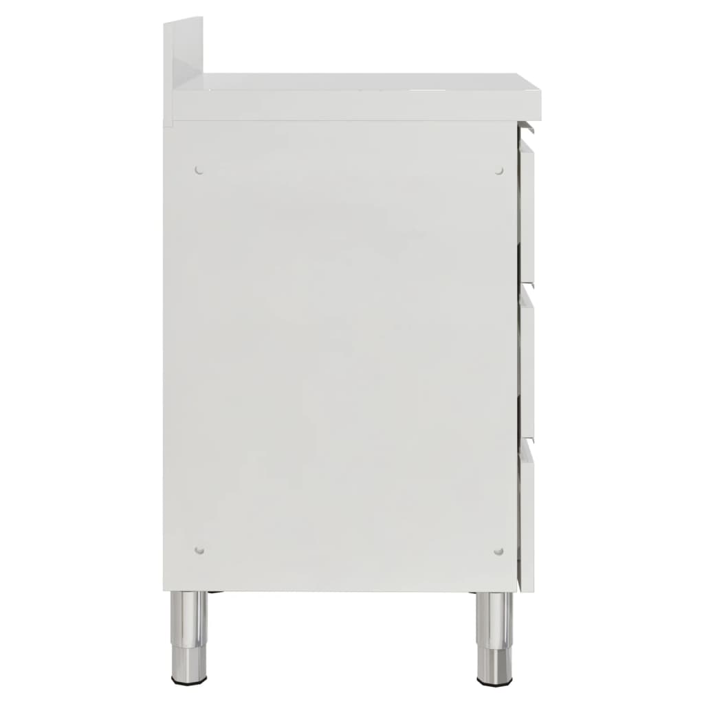 vidaXL Szafka kuchenna komercyjna z 3 szufladami 50x60x96 cm
