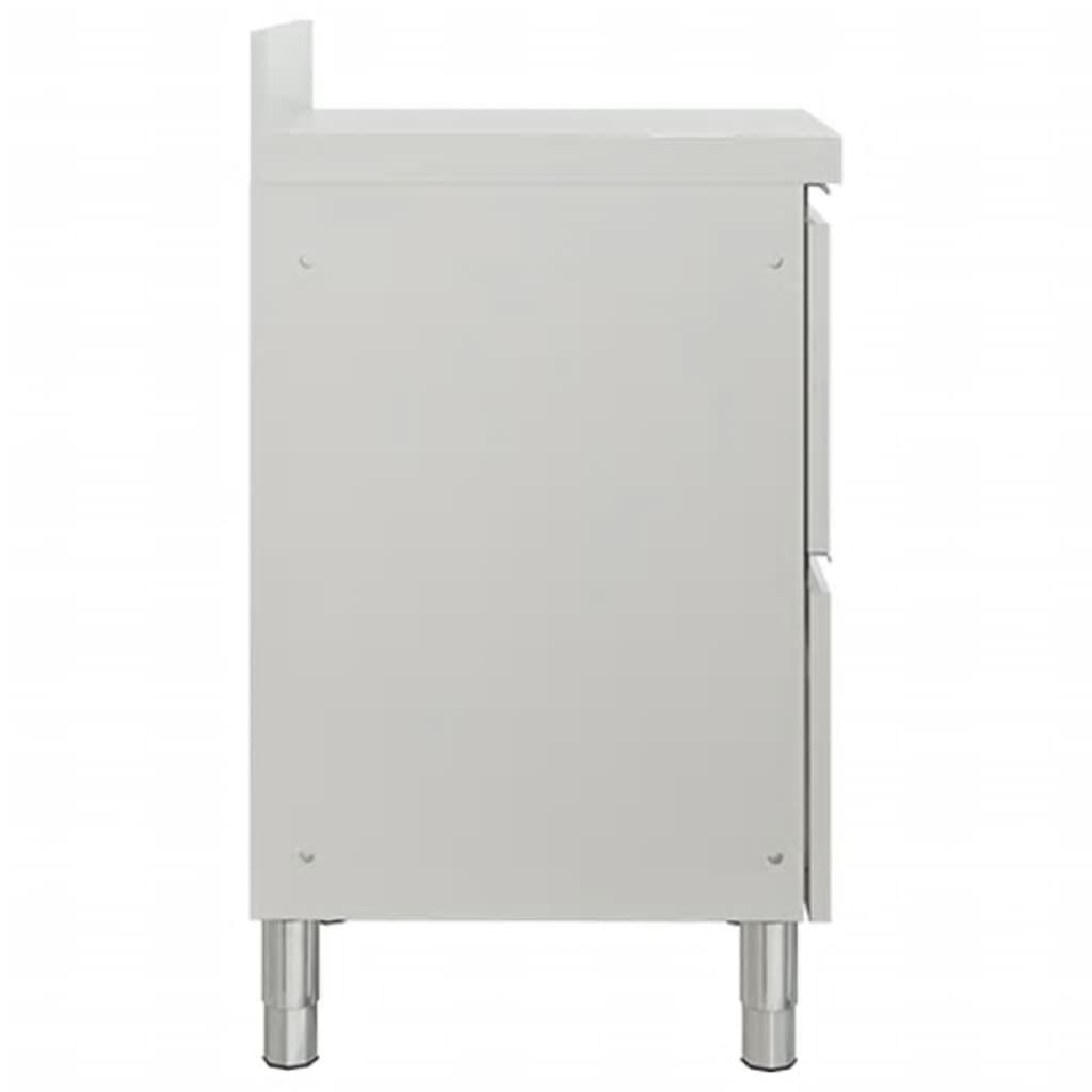 vidaXL Szafki kuchenne komercyjne z 2 szufladami 2 szt. 50x60x96 cm