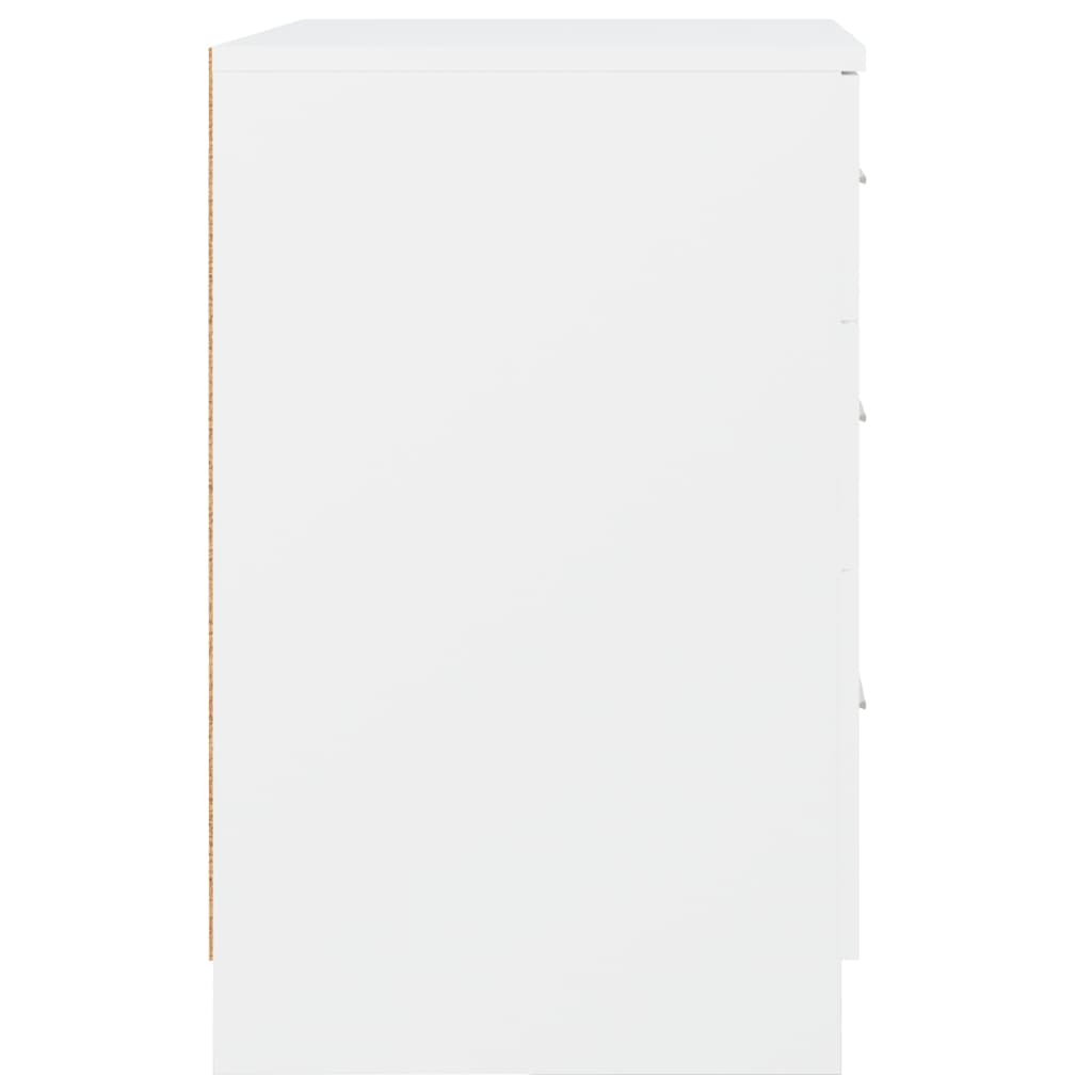 vidaXL Szafka nocna, biała, 40x40x63 cm, materiał drewnopochodny