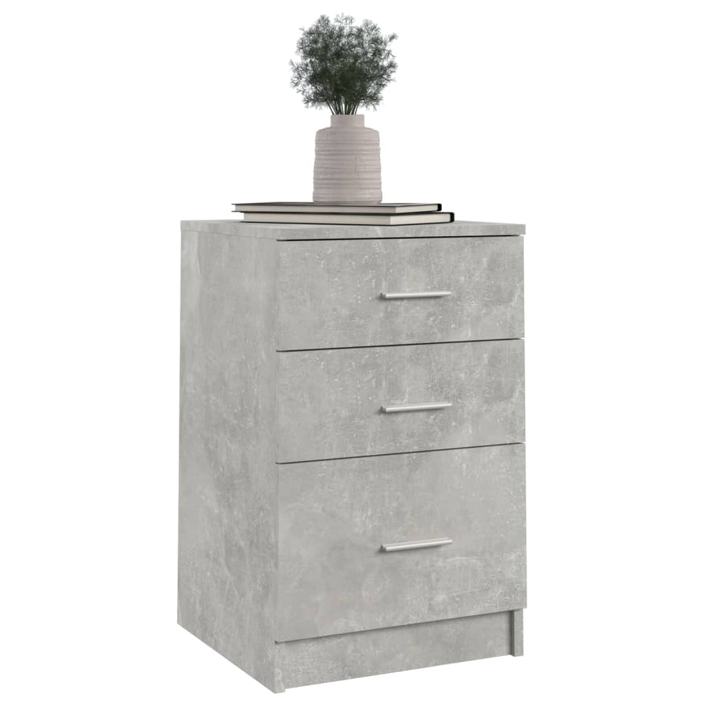 vidaXL Szafka nocna szarość betonu 40x40x63 cm materiał drewnopochodny