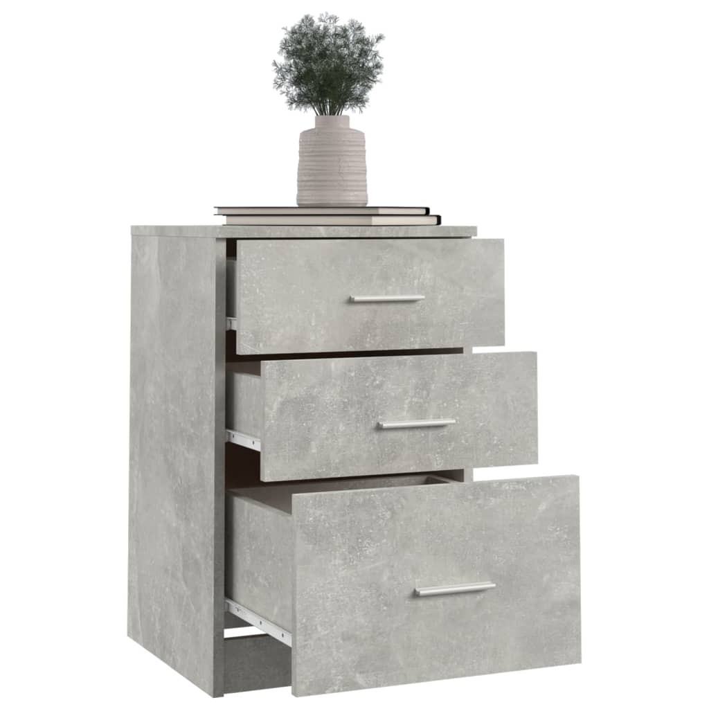 vidaXL Szafka nocna szarość betonu 40x40x63 cm materiał drewnopochodny