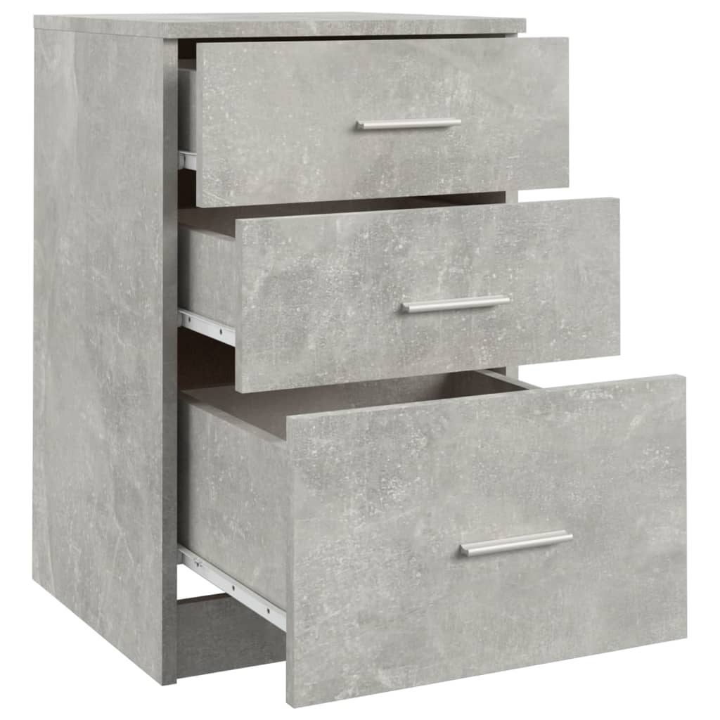 vidaXL Szafka nocna szarość betonu 40x40x63 cm materiał drewnopochodny