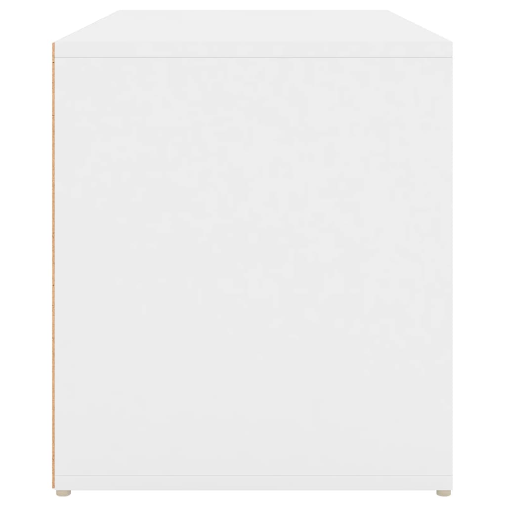 vidaXL Ławka do przedpokoju, biała 80x40x45 cm materiał drewnopochodny