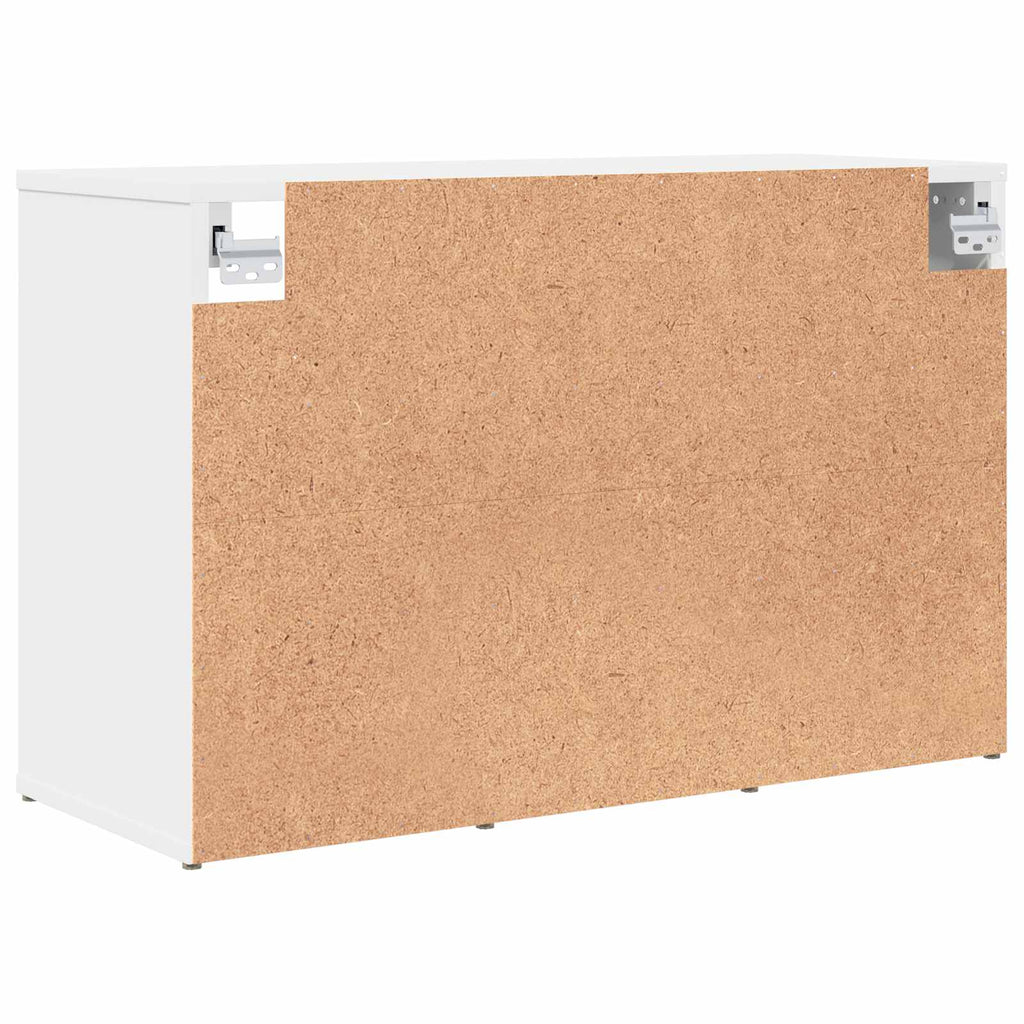 vidaXL Szafka na buty Biały 77,5 x 30 x 51 cm Materiał drewnopochodny