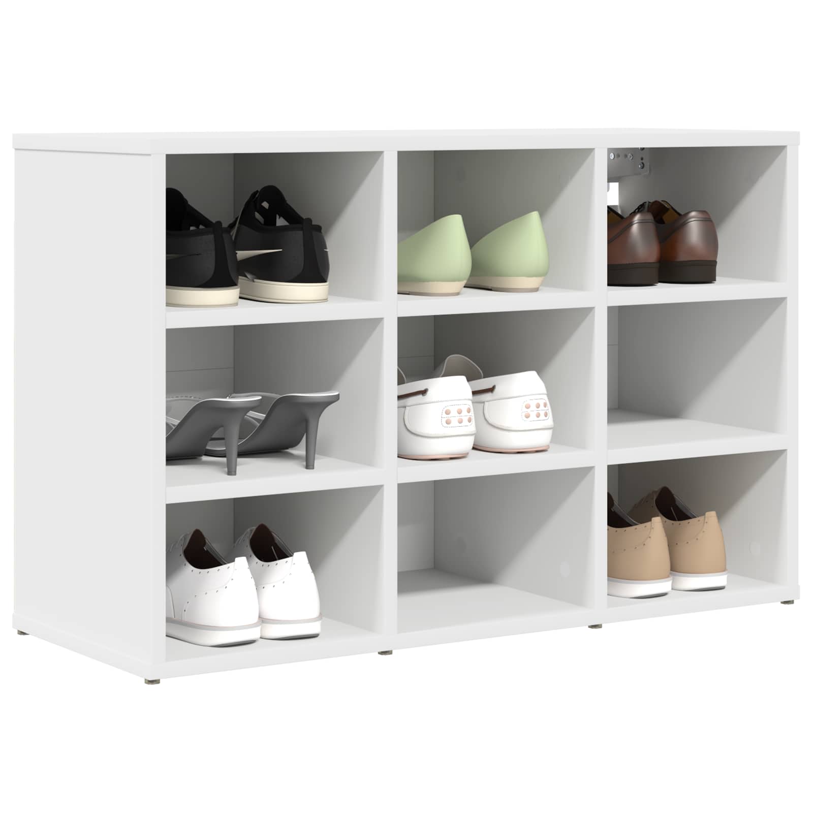 vidaXL Szafka na buty Biały 77,5 x 30 x 51 cm Materiał drewnopochodny