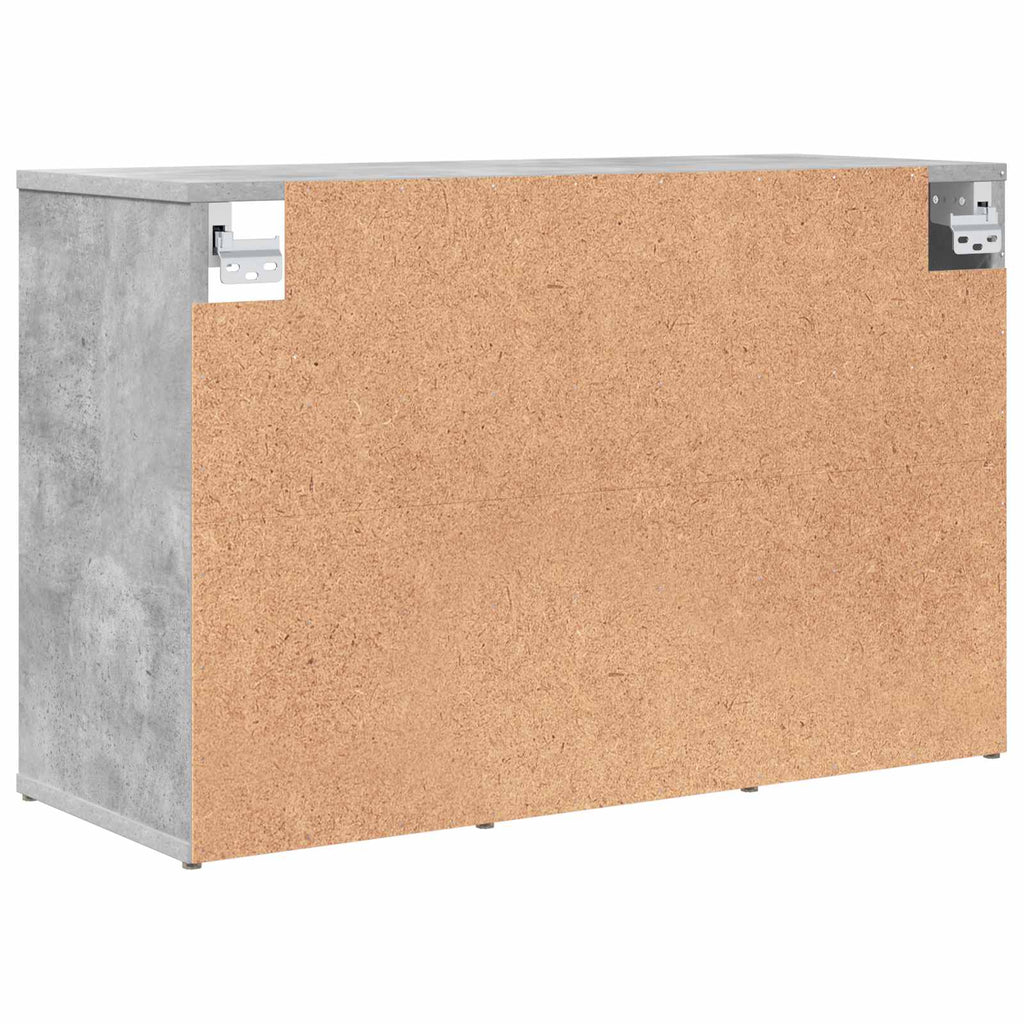 vidaXL Szafka na buty z półką Betonowy szary 77,5 x 30 x 51 cm