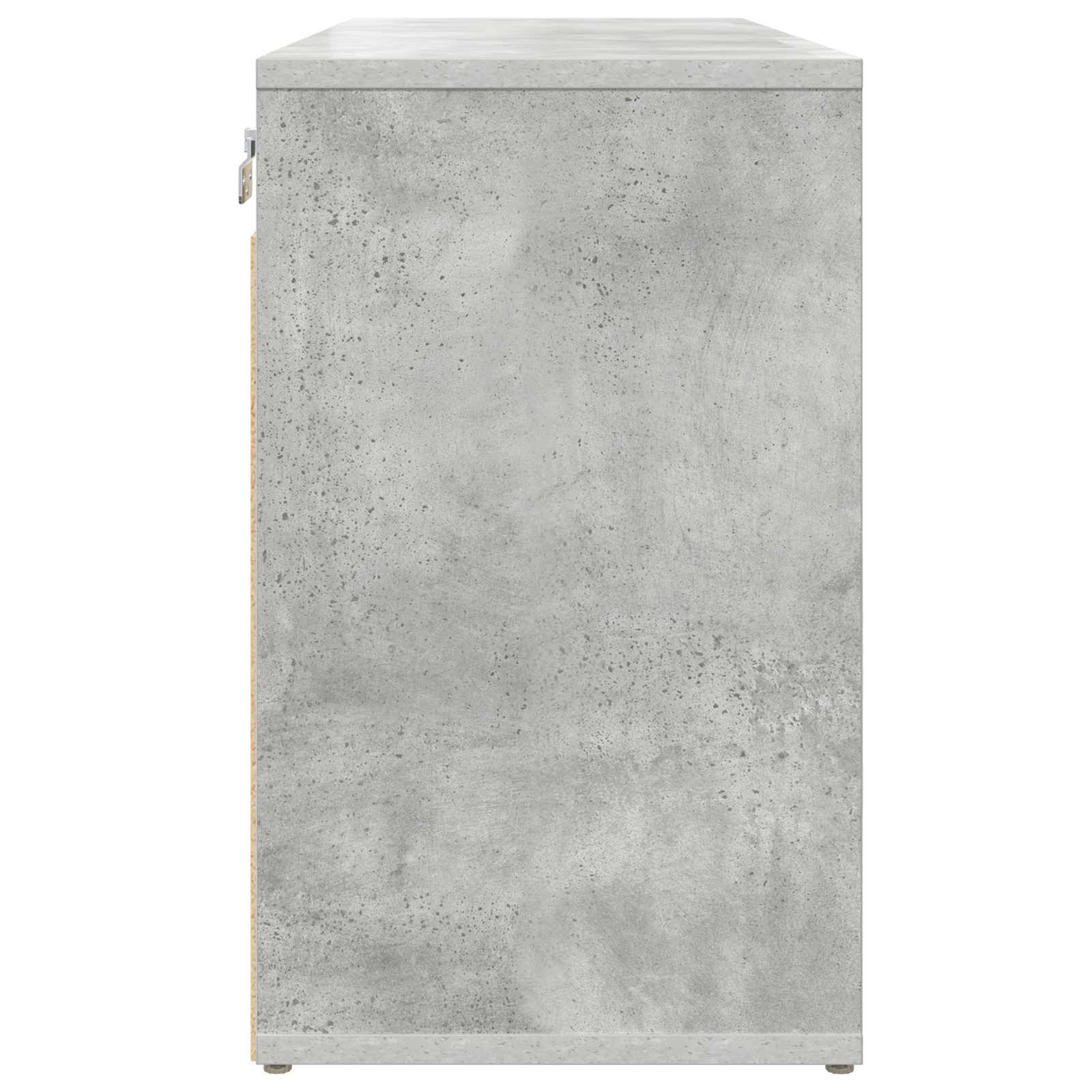 vidaXL Szafka na buty z półką Betonowy szary 77,5 x 30 x 51 cm