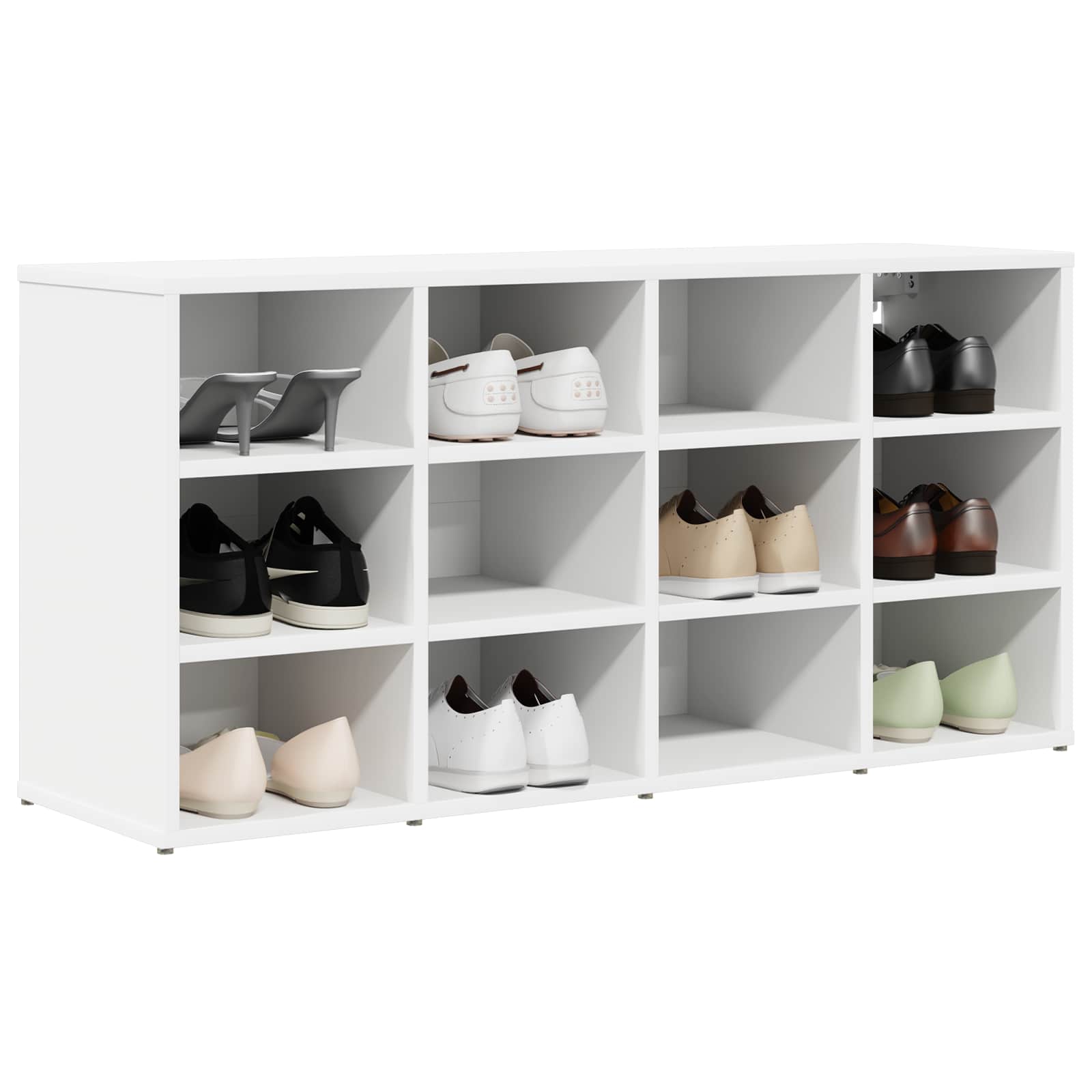vidaXL Szafka na buty Biały 103 x 30 x 51 cm Materiał drewnopochodny