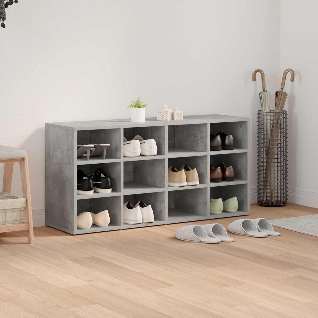 vidaXL Szafka na buty z półką Betonowy szary 103 x 30 x 51 cm