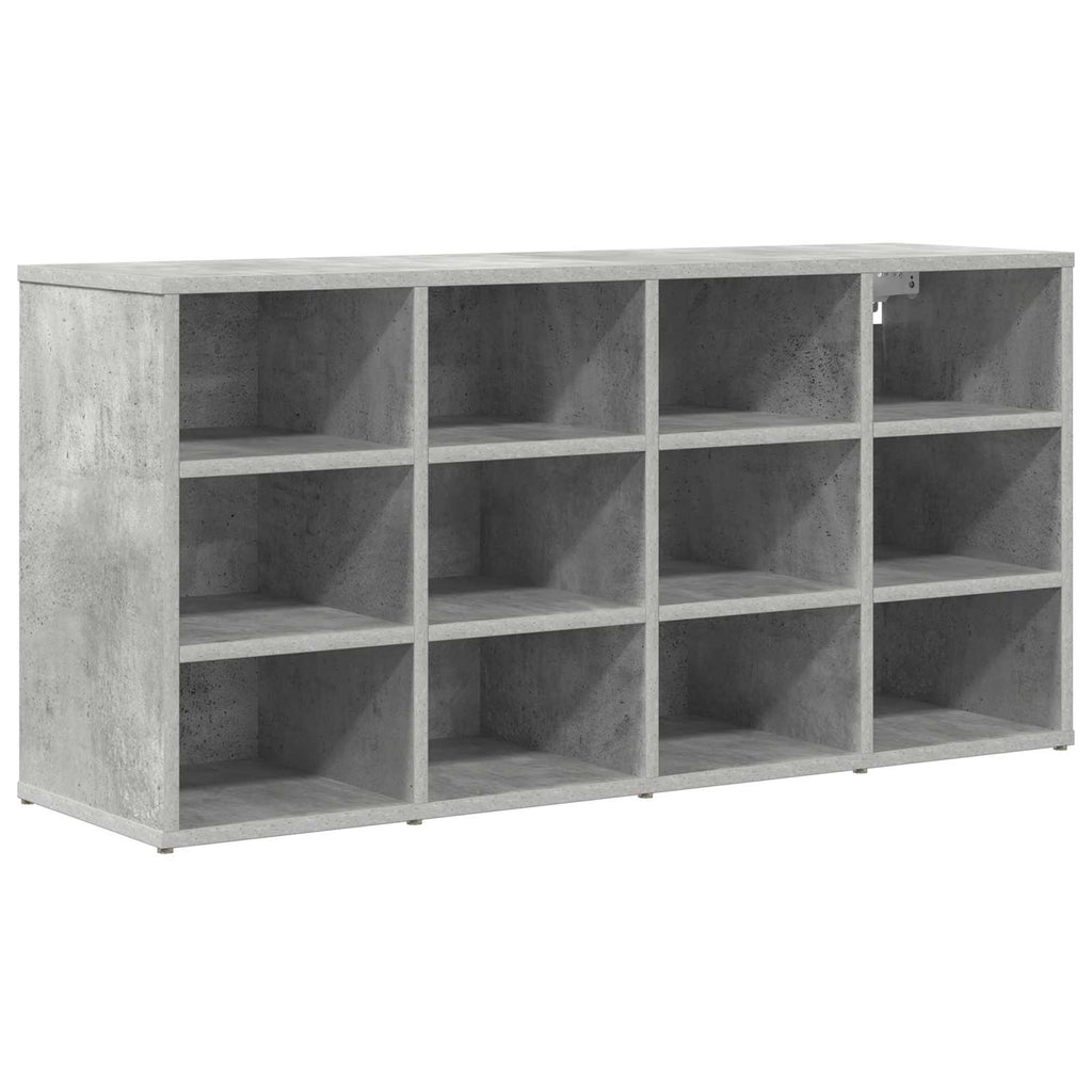 vidaXL Szafka na buty z półką Betonowy szary 103 x 30 x 51 cm