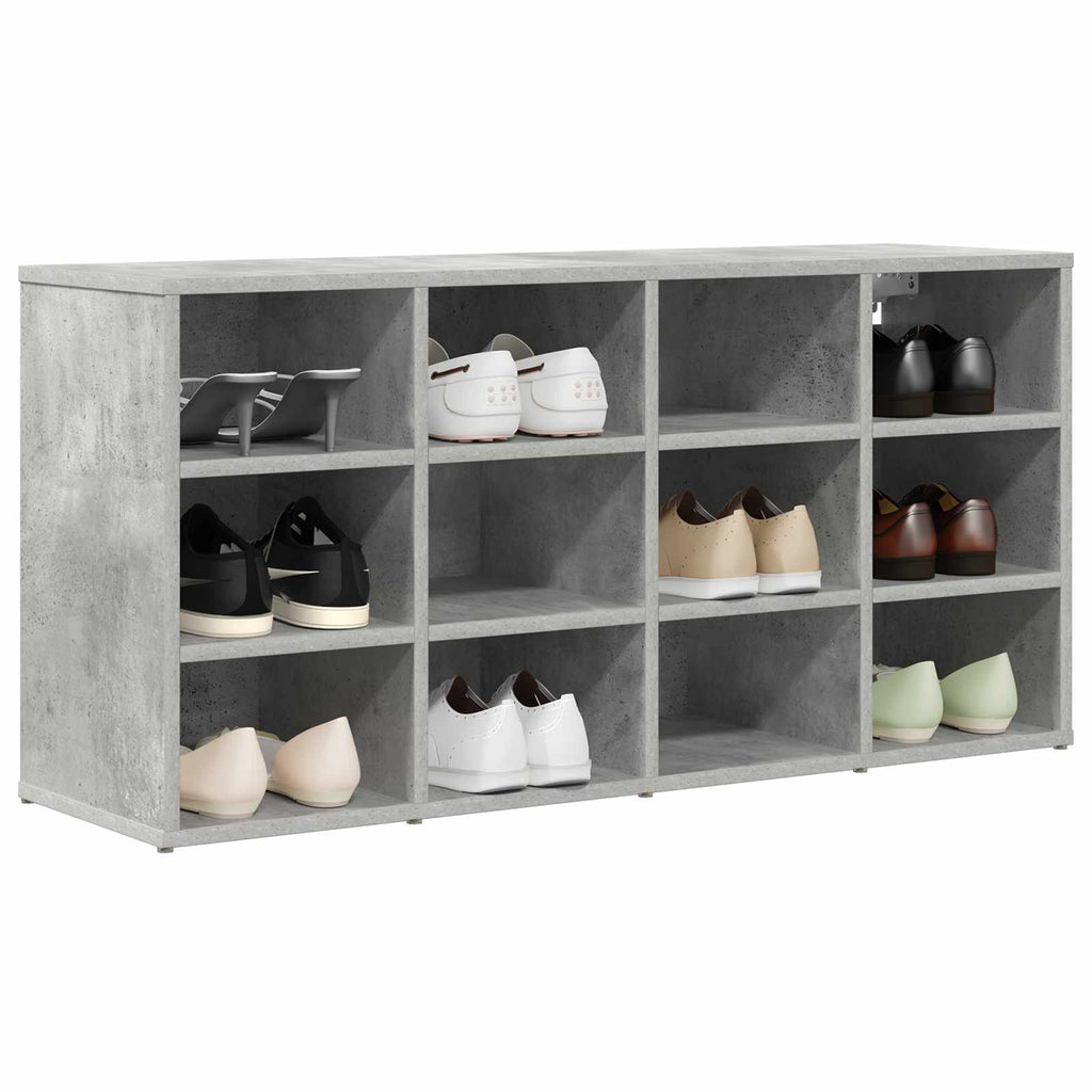 vidaXL Szafka na buty z półką Betonowy szary 103 x 30 x 51 cm