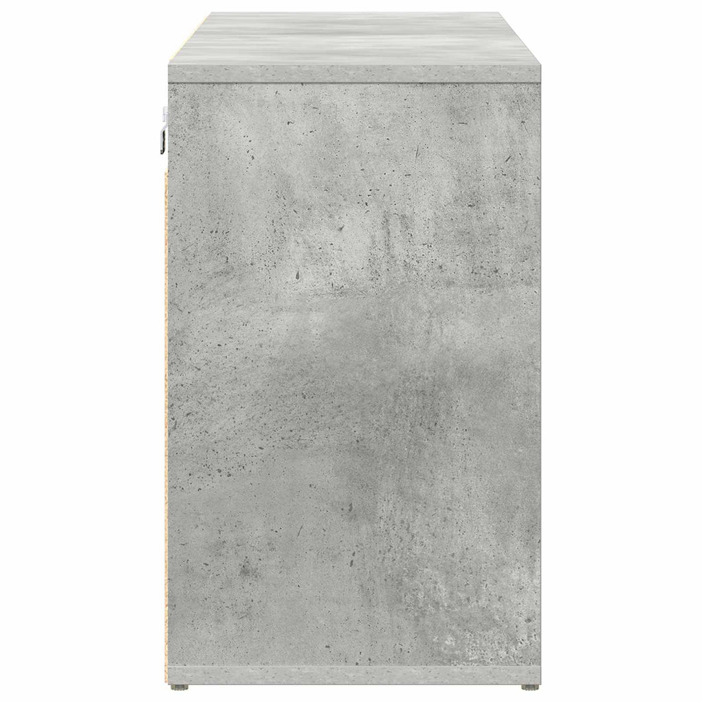 vidaXL Szafka na buty z półką Betonowy szary 103 x 30 x 51 cm