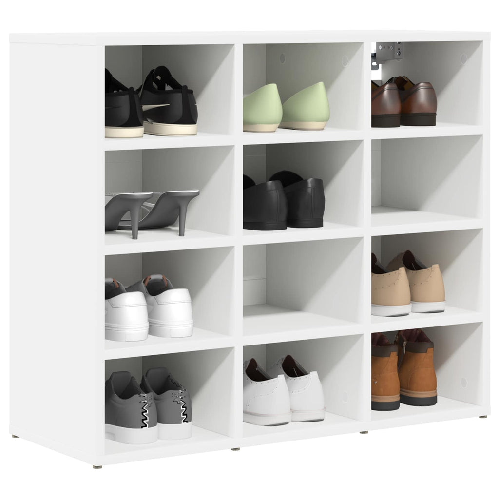 vidaXL Szafka na buty Biały 77,5 x 30 x 67 cm Materiał drewnopochodny