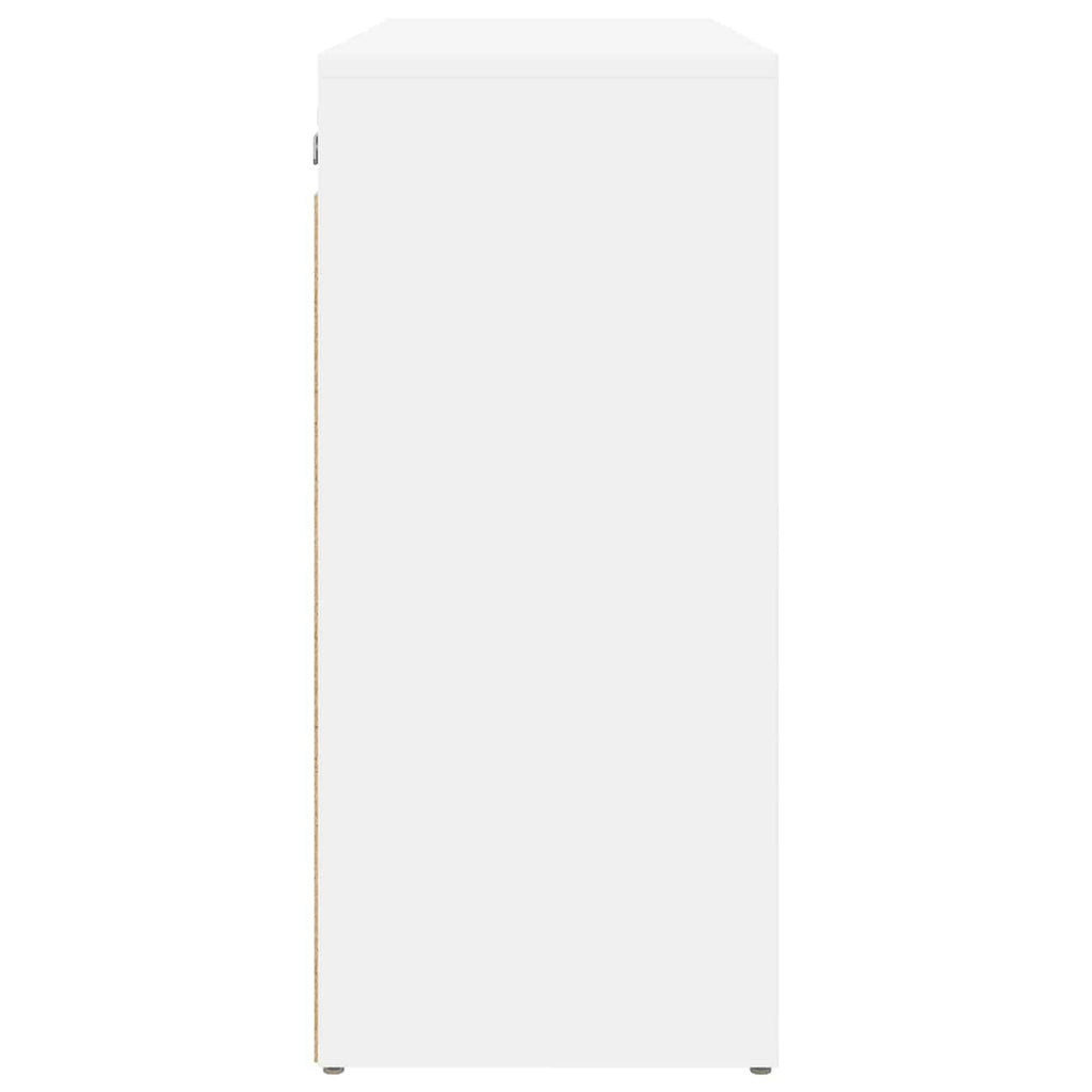 vidaXL Szafka na buty Biały 77,5 x 30 x 67 cm Materiał drewnopochodny
