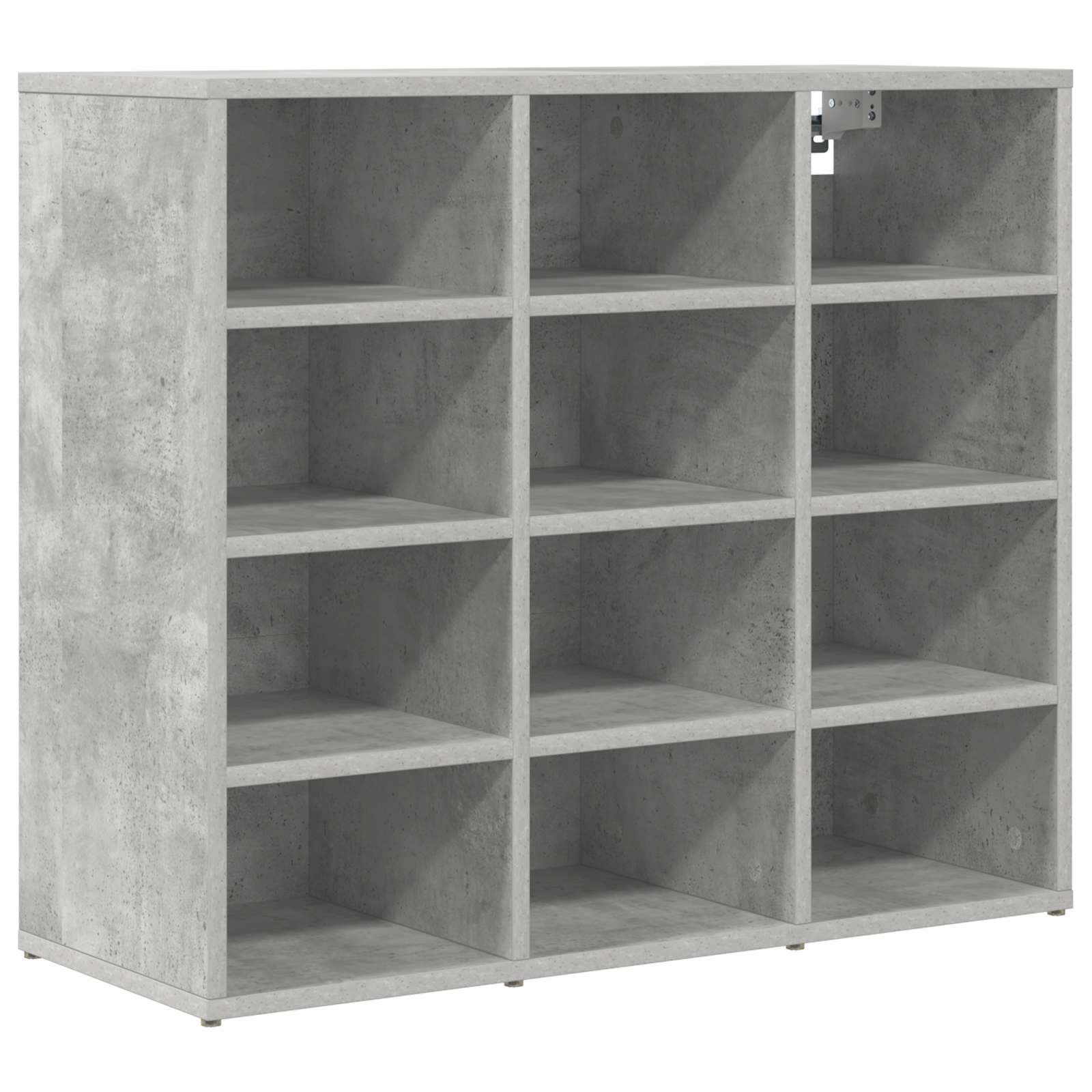 vidaXL Szafka na buty z półką Betonowy szary 77,5 x 30 x 67 cm