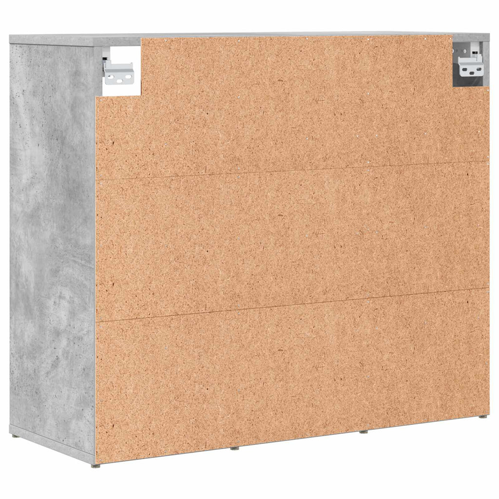 vidaXL Szafka na buty z półką Betonowy szary 77,5 x 30 x 67 cm