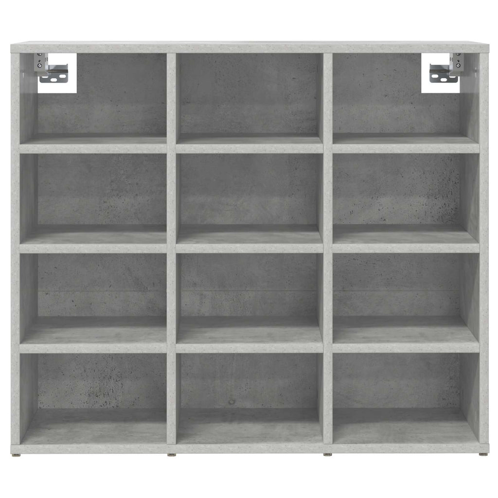 vidaXL Szafka na buty z półką Betonowy szary 77,5 x 30 x 67 cm